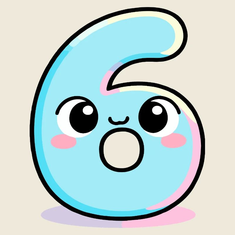 Sechs niedliche Torte