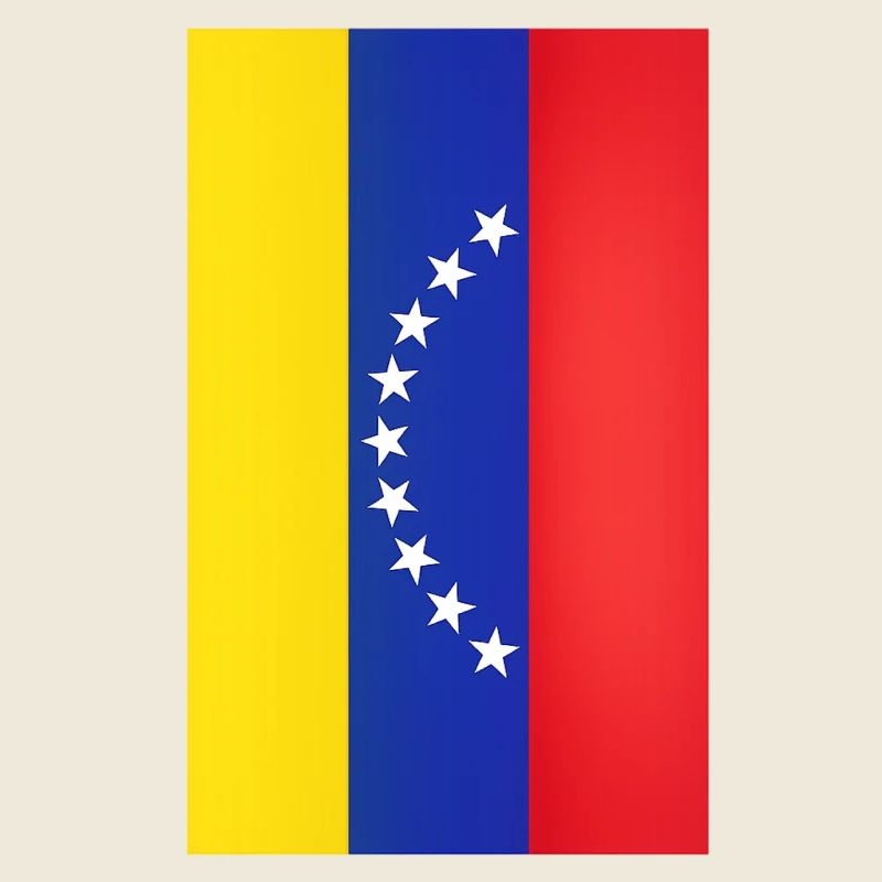 Venezuela-Flaggenbogen-Sterne