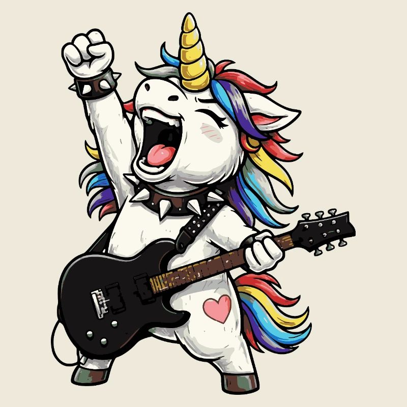Regenbogen-Einhorn-Rocker