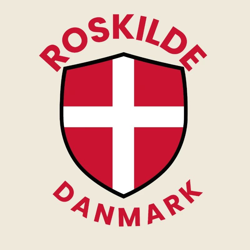 Roskilde-Dänemark-Schild