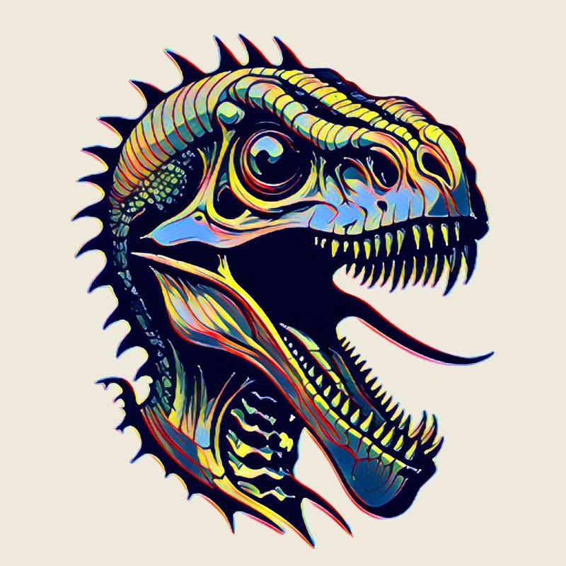 Tête de dinosaure