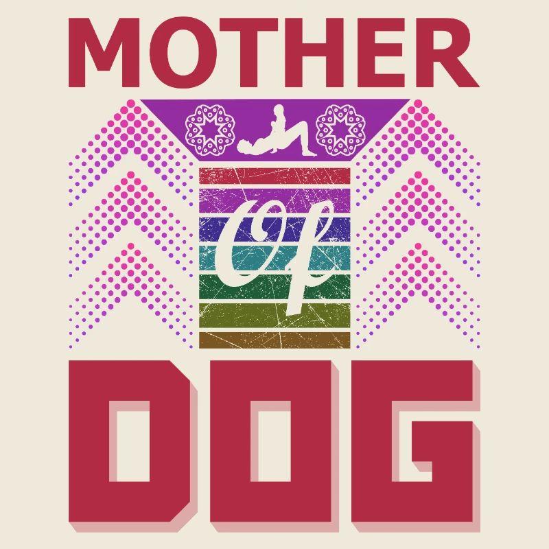 Mutter des Hundes lustige Hundemama-Shirt