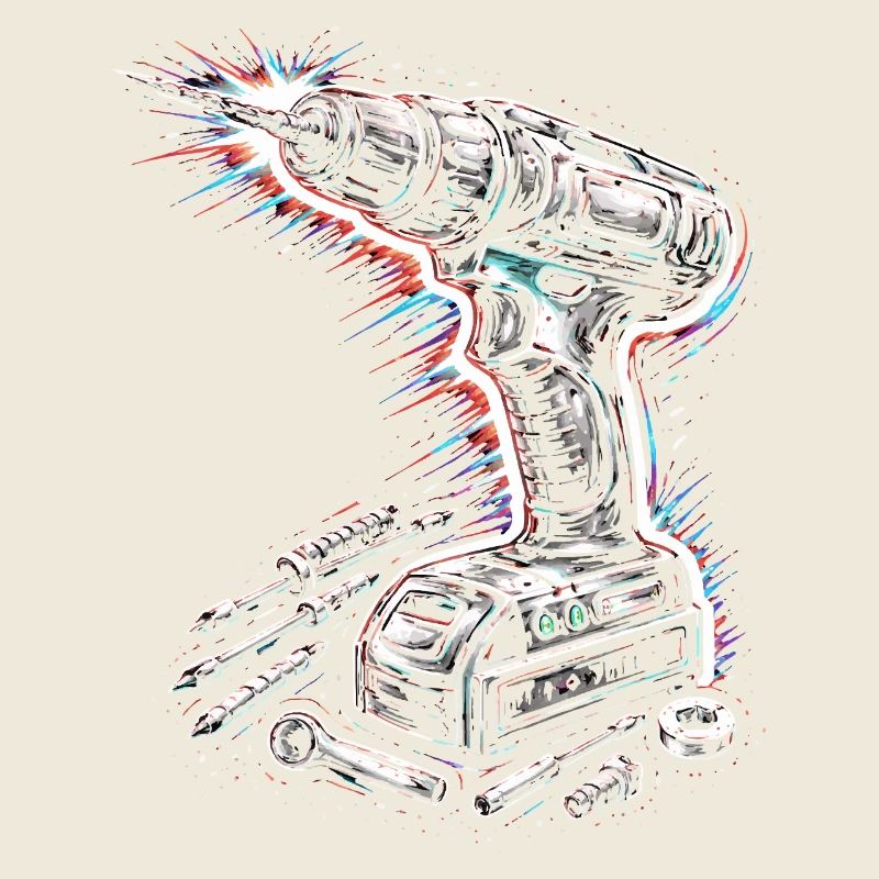 Akkuschrauber Werkzeug Heimwerker Design 