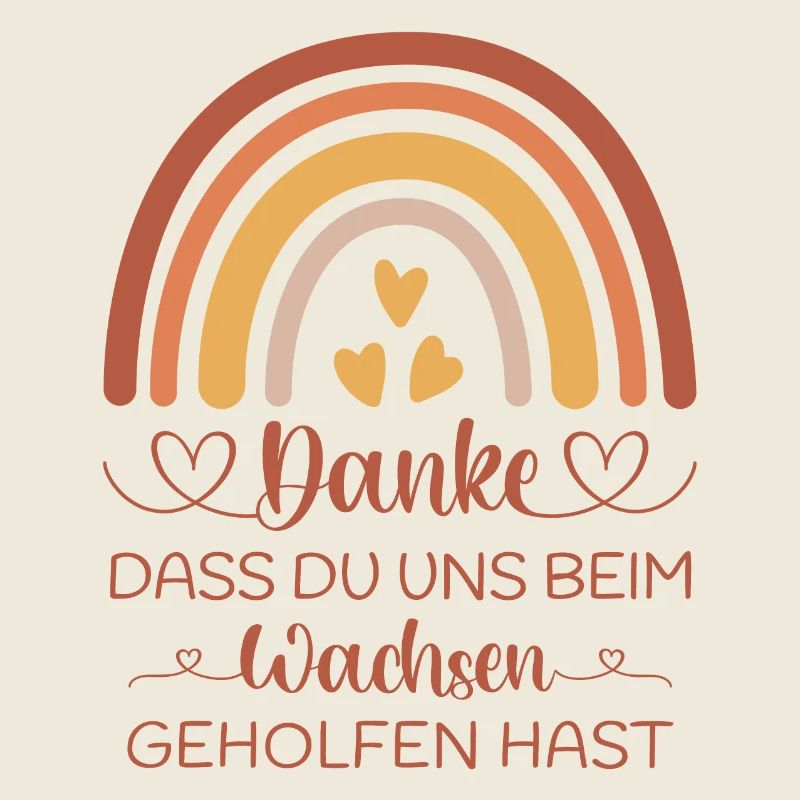 Boho Regenbogen Danke Abschied Kita Kindergarten