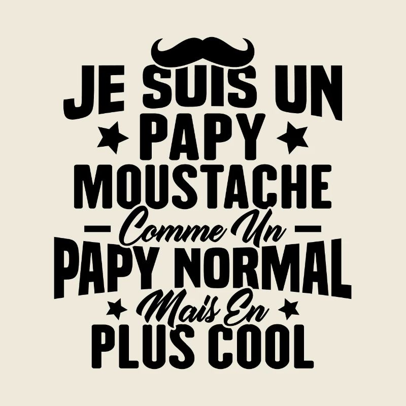 Un papy moustache comme un papy normal