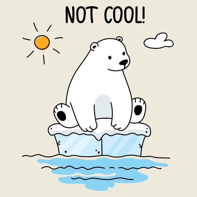 Eisbär auf einer Eisscholle