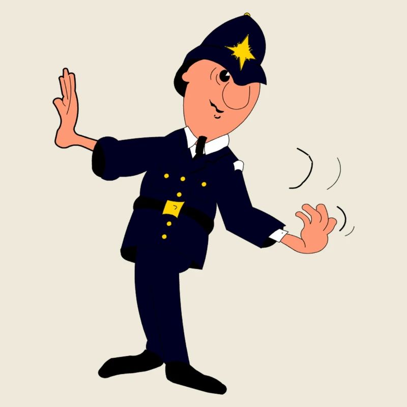 Dapper Police Parade Pose