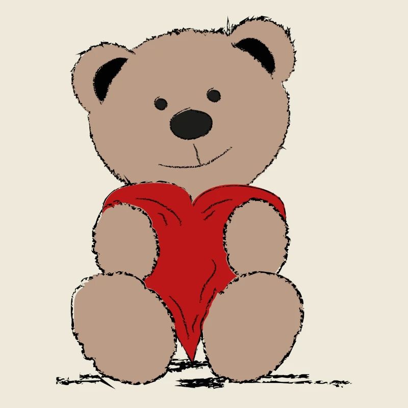 Teddybär mit Herz
