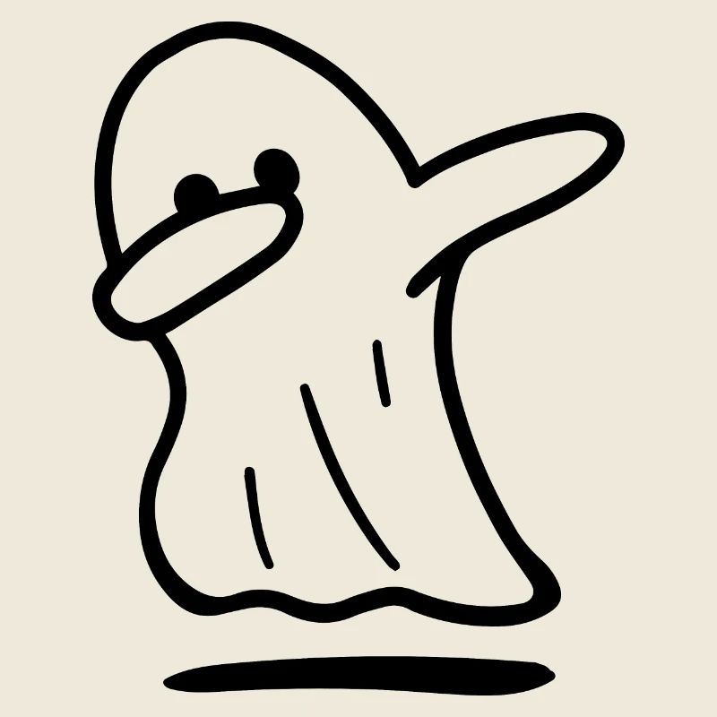Geist / lustiger Geist / Halloween / betupfender Geist