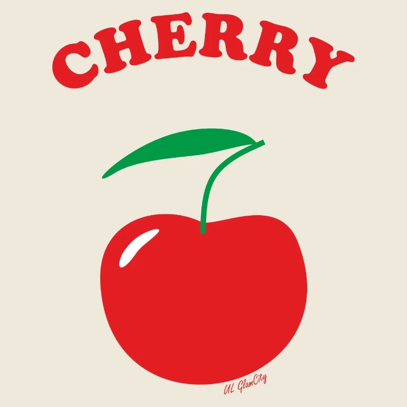 Kirsche, Cherry, Schriftzug