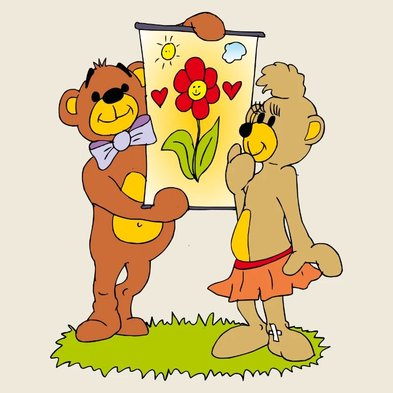 Zwei verliebte Teddybären