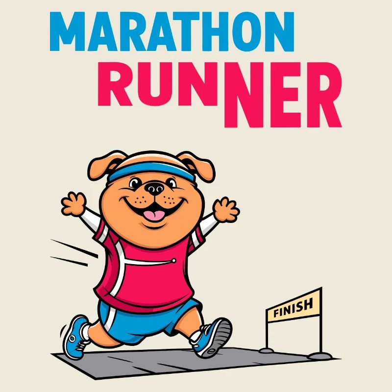 Dog Marathon Runner