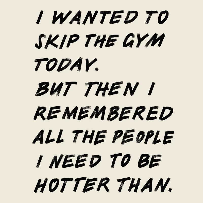 Skip The Gym (noir)