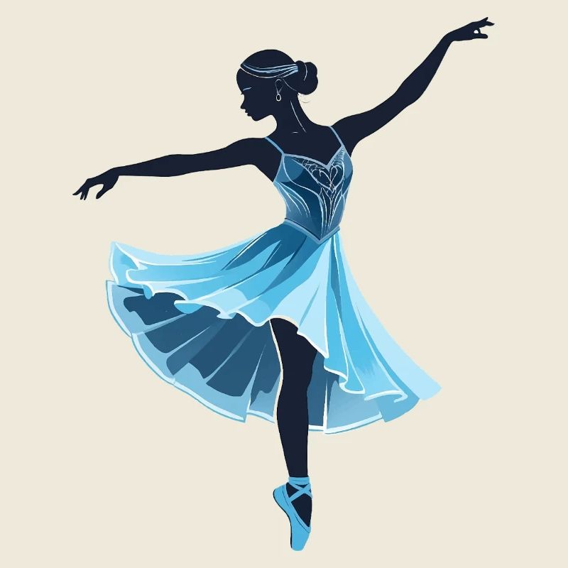 Illustration de danseuse de ballet - Sports Design