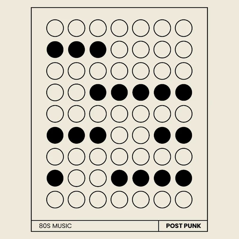 affiche de musique post punk.