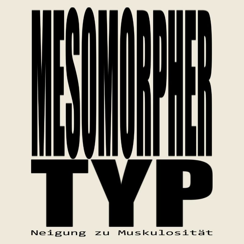 Mesomopher type Tendency to muscularity