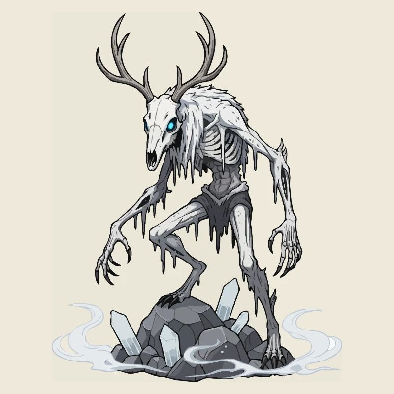Wendigo Ijsgeest Hert Skelet
