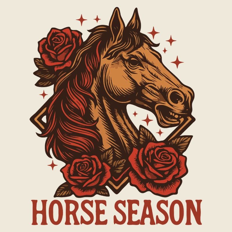 Cheval Saison Roses