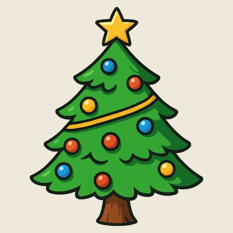 Weihnachtsbaum Cartoon