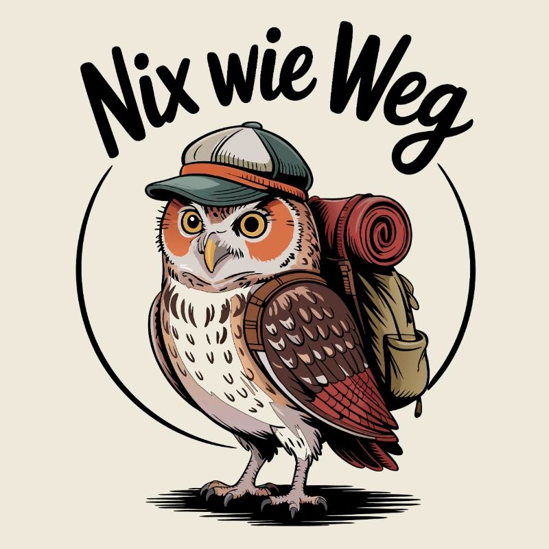 Waldabenteuer Eule mit Rucksack