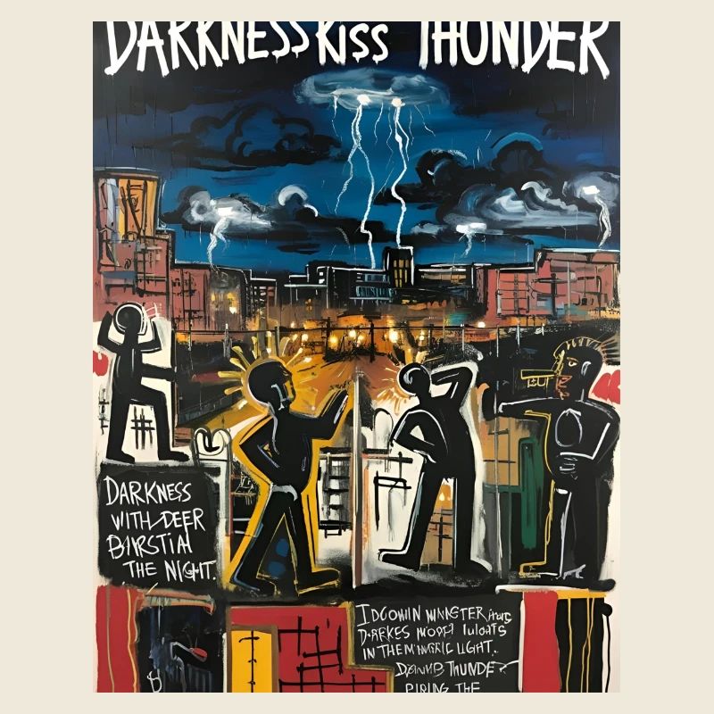 Orage Urbain: Silhouettes Nocturnes