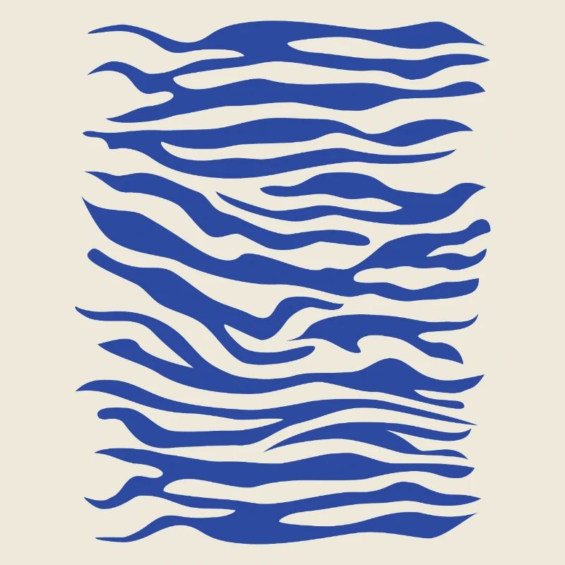 Zebra Pattern Blue