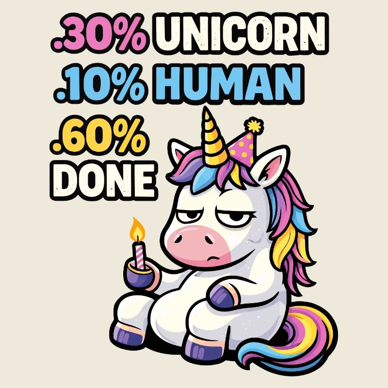 Unicorn Burnout Birthday Meme