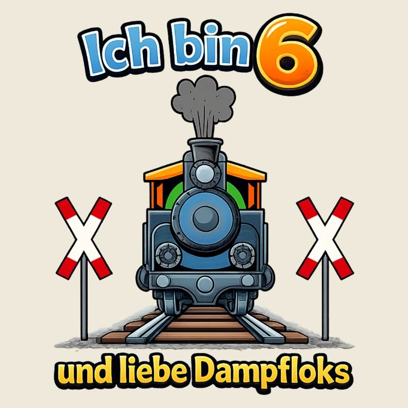 Ich bin 6 und liebe Dampflok