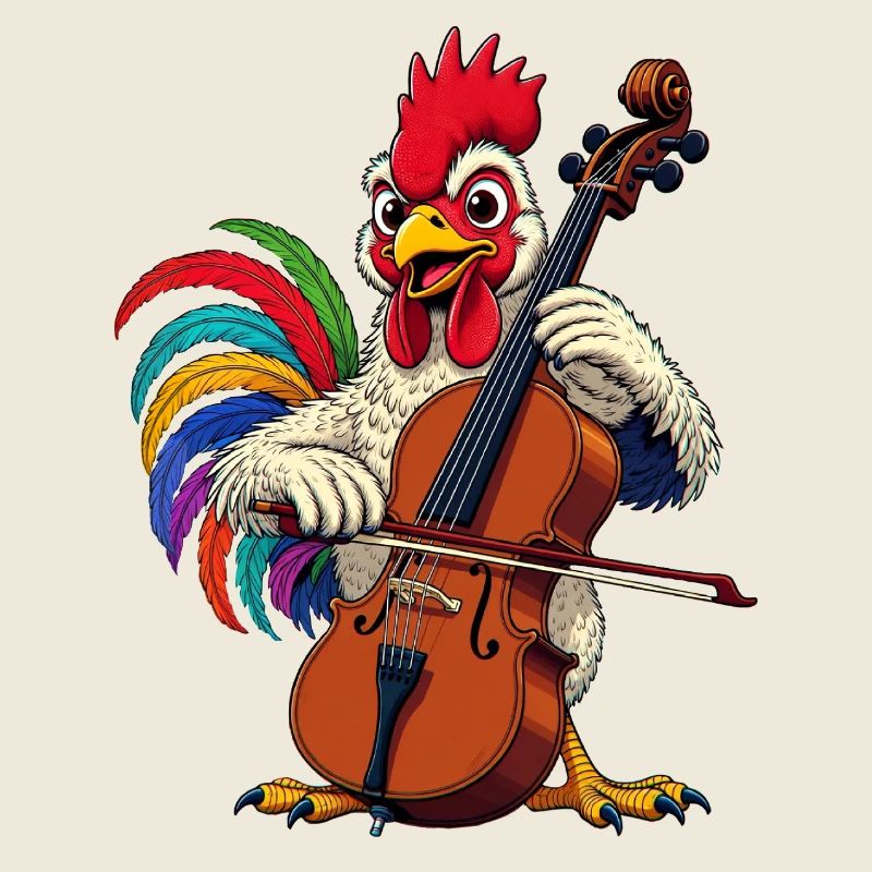 Hahn joue du violoncelle