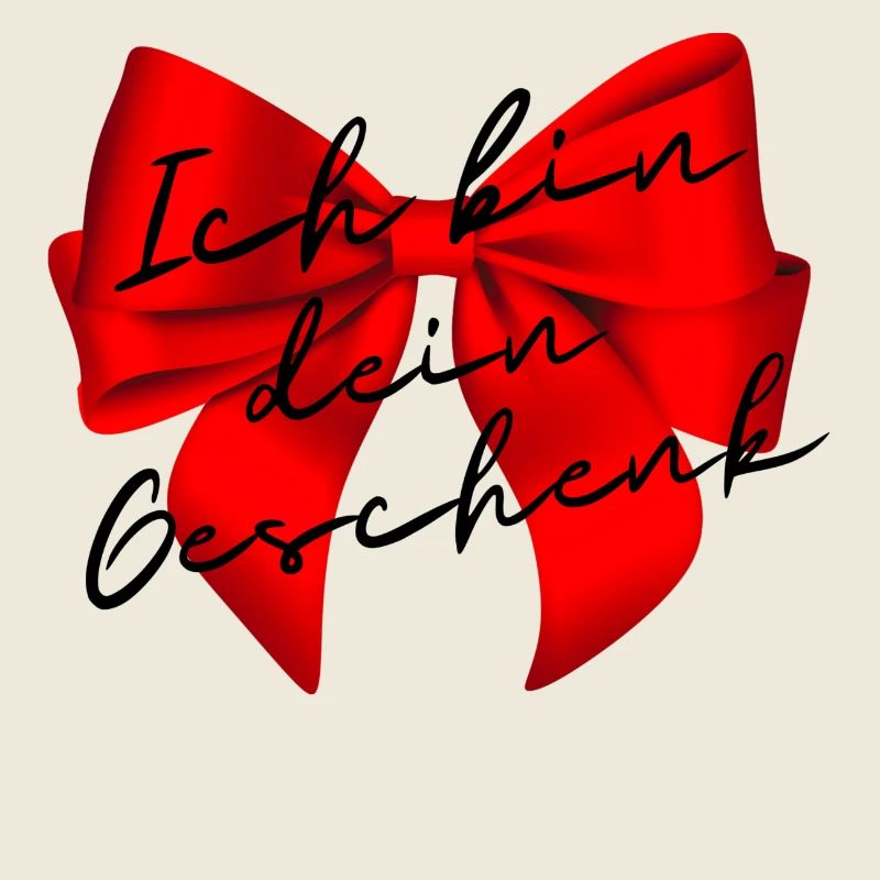 Schleife Geschenkschwarze Schrift