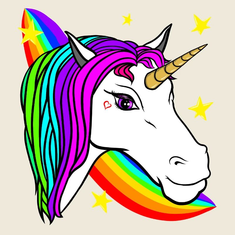 Einhorn und Regenbogen