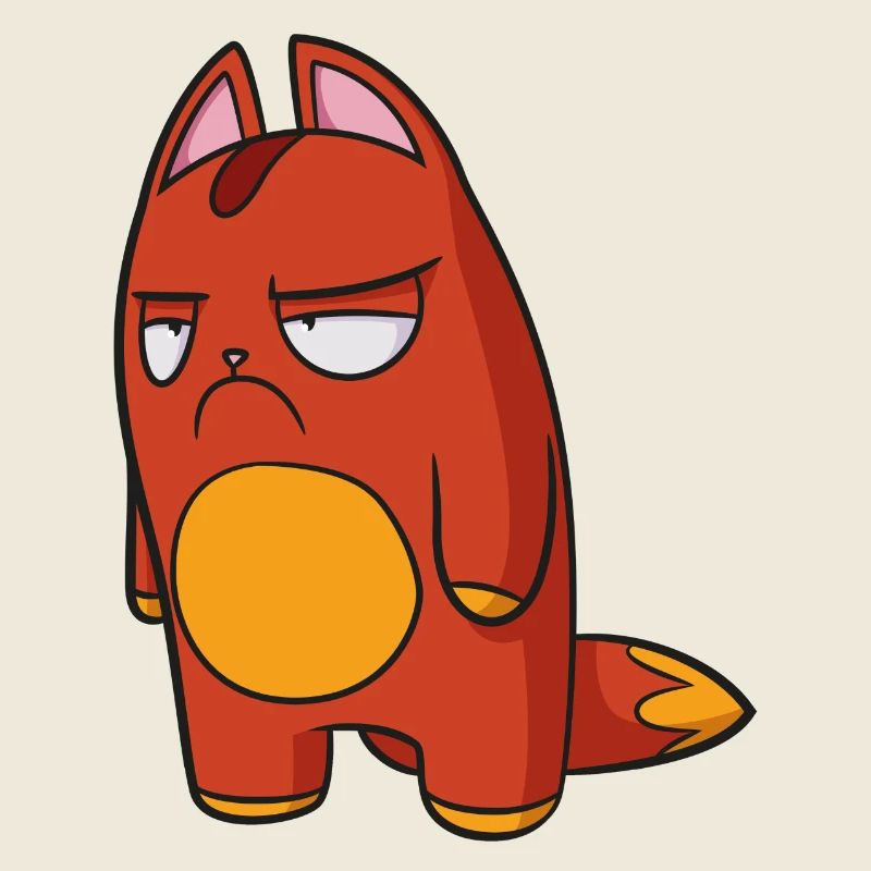 Lost Kitties Noperz Red Grumpy Cat