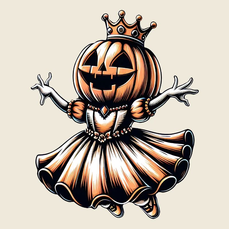 Halloween Pumpkin Princess with Crown