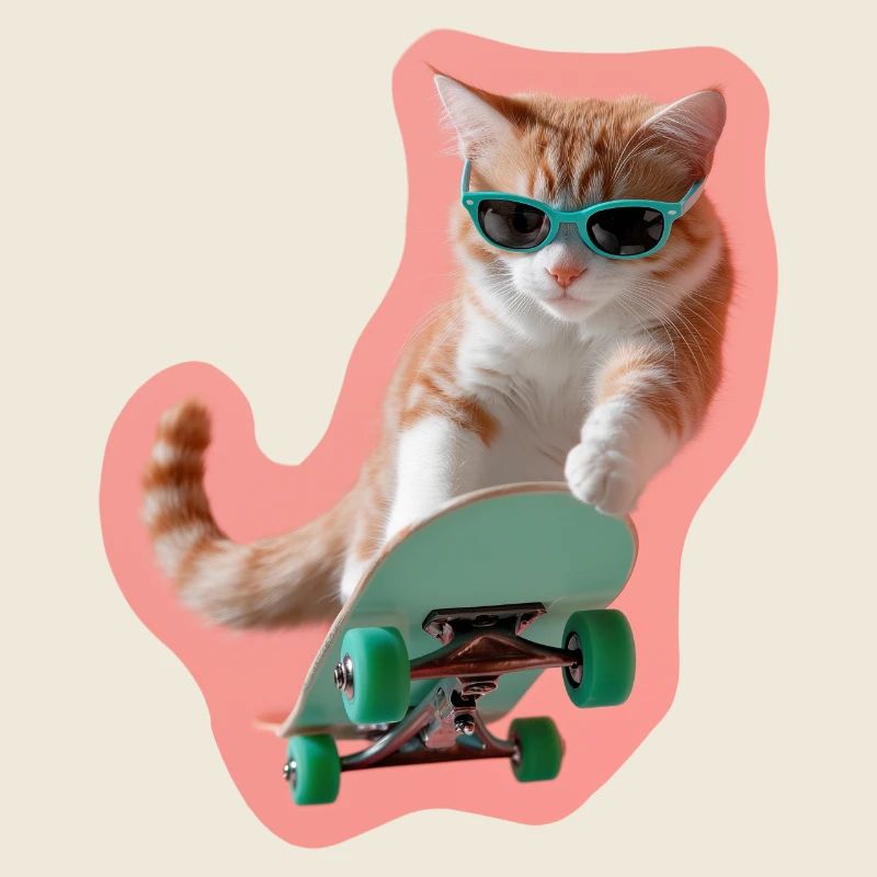 Ginger Skate Cat: Chill & Style