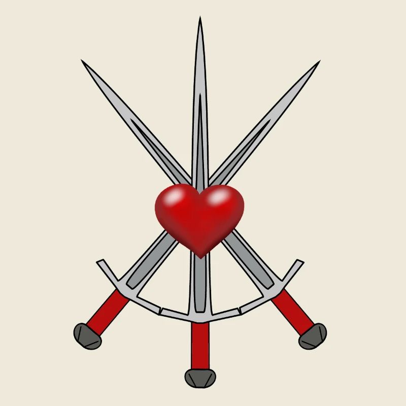 Épée Chevalier Médiéval Épées Guerrier Coeur