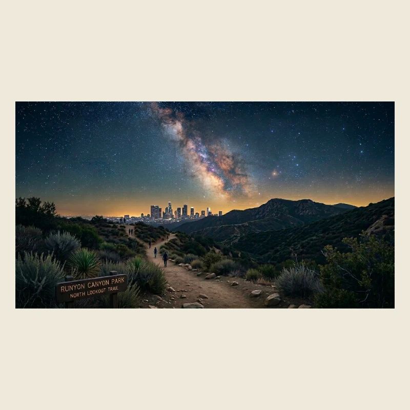 Milchstraße, Runyon Canyon, LA