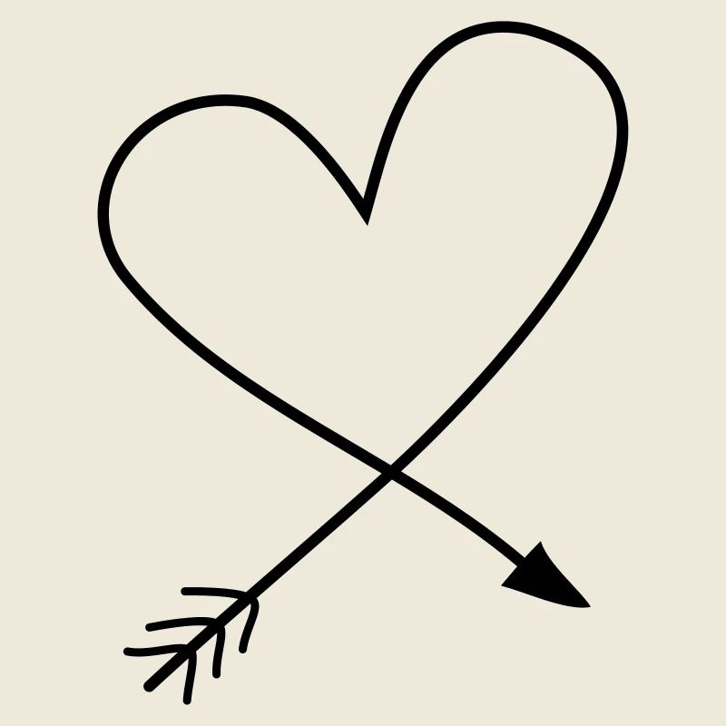 Flèche du cœur pour tous ceux qui cherchent un peu d’amour