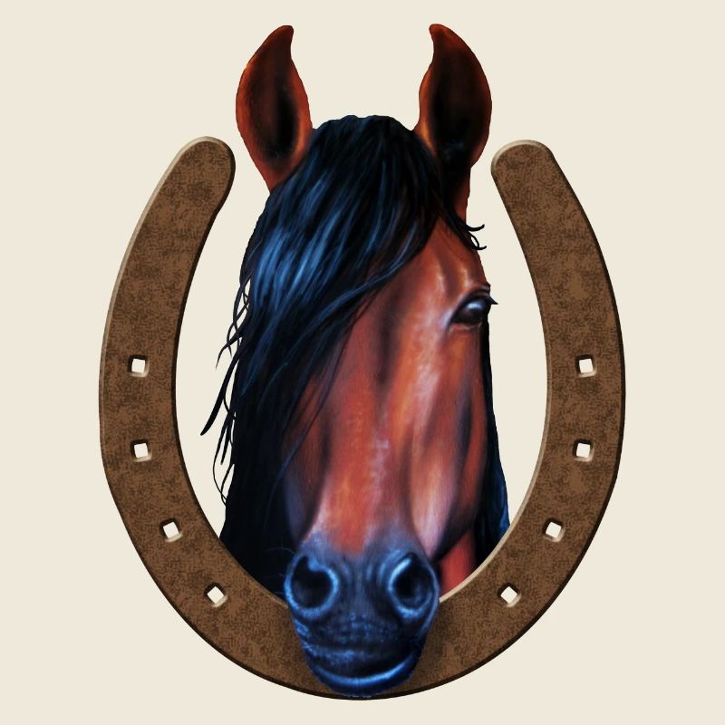 Cheval en fer à cheval