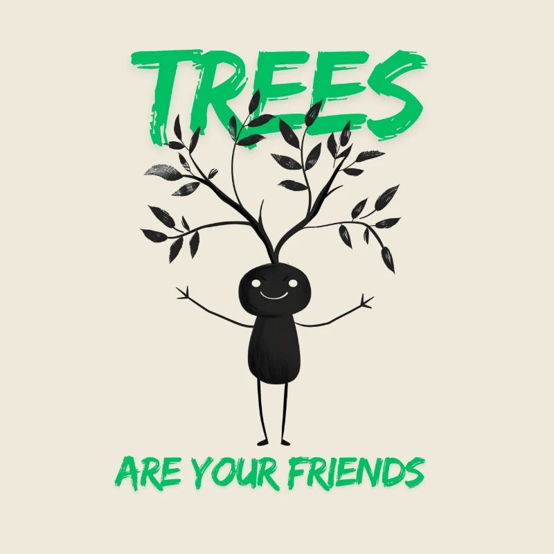 Witziges Baumfreund Motiv