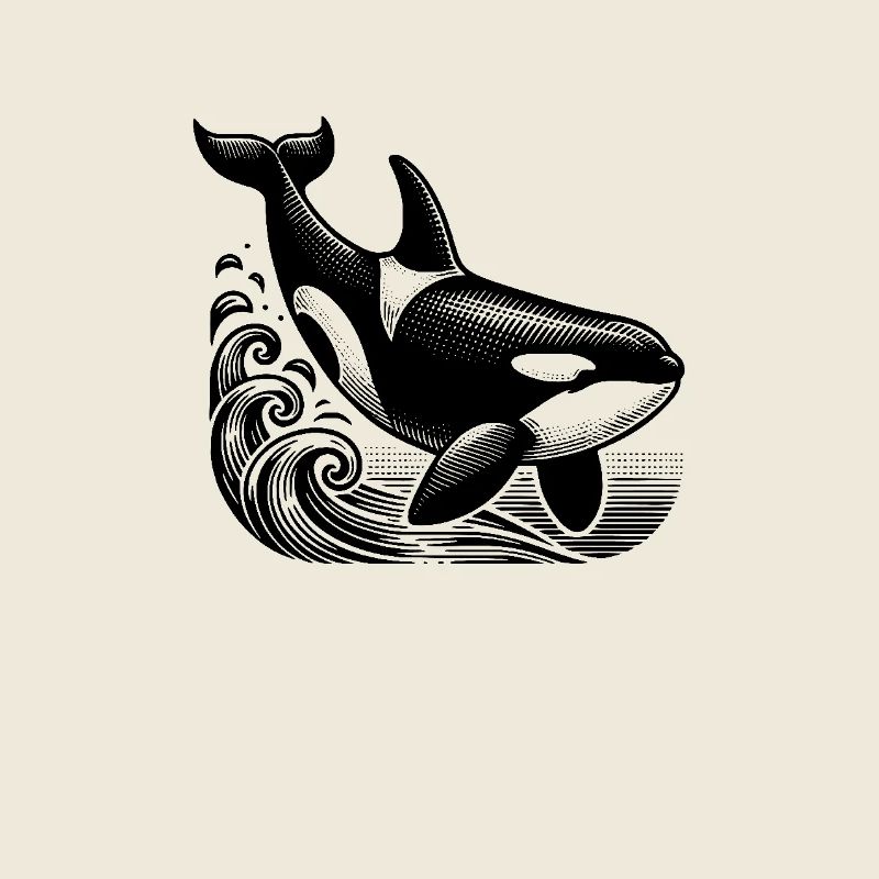 Mächtiger Orca