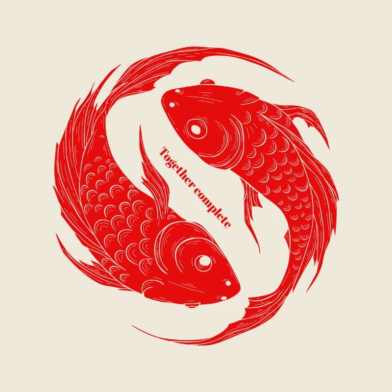 Together Complete - Yin Yang Fish Koi