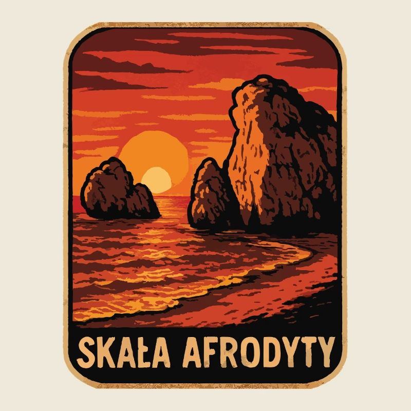 Le rocher d’Aphrodite au coucher du soleil