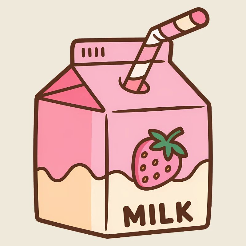 Erdbeer-Milch-Karton