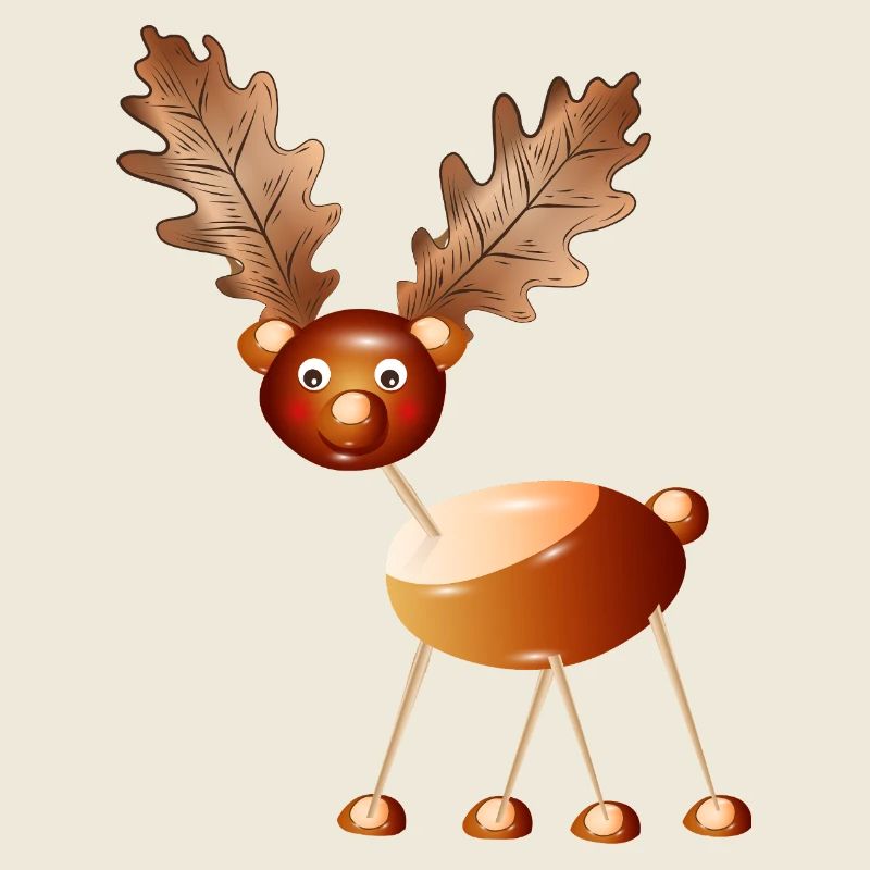 Funny Chestnut Reindeer – Crafting Fun & Childhood