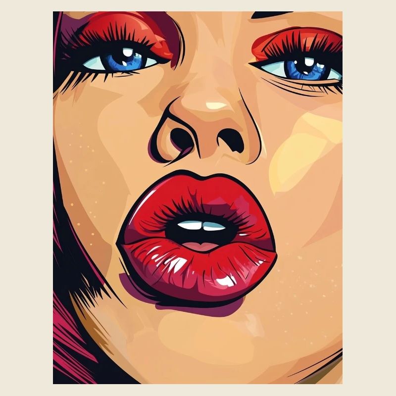 Pop Art Lipstick Look
