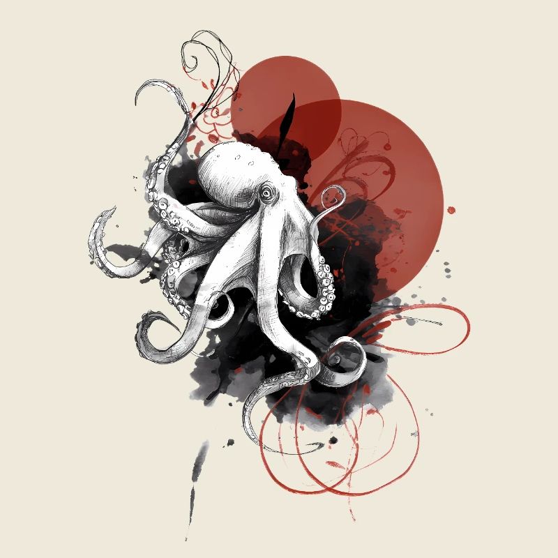 White Octopus – Artful Ink Style