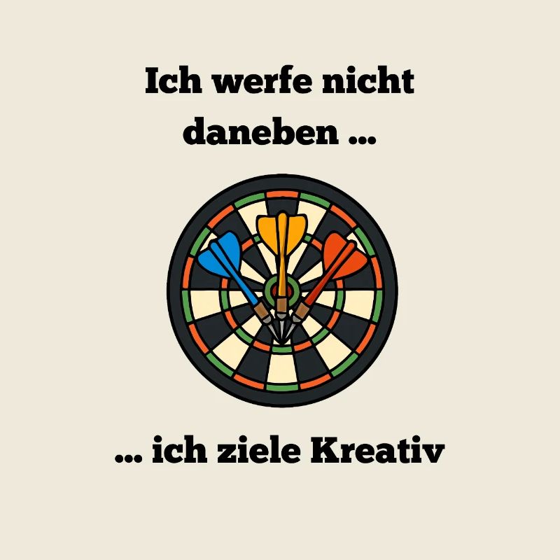 Dartboard Color Wheel with Darts
