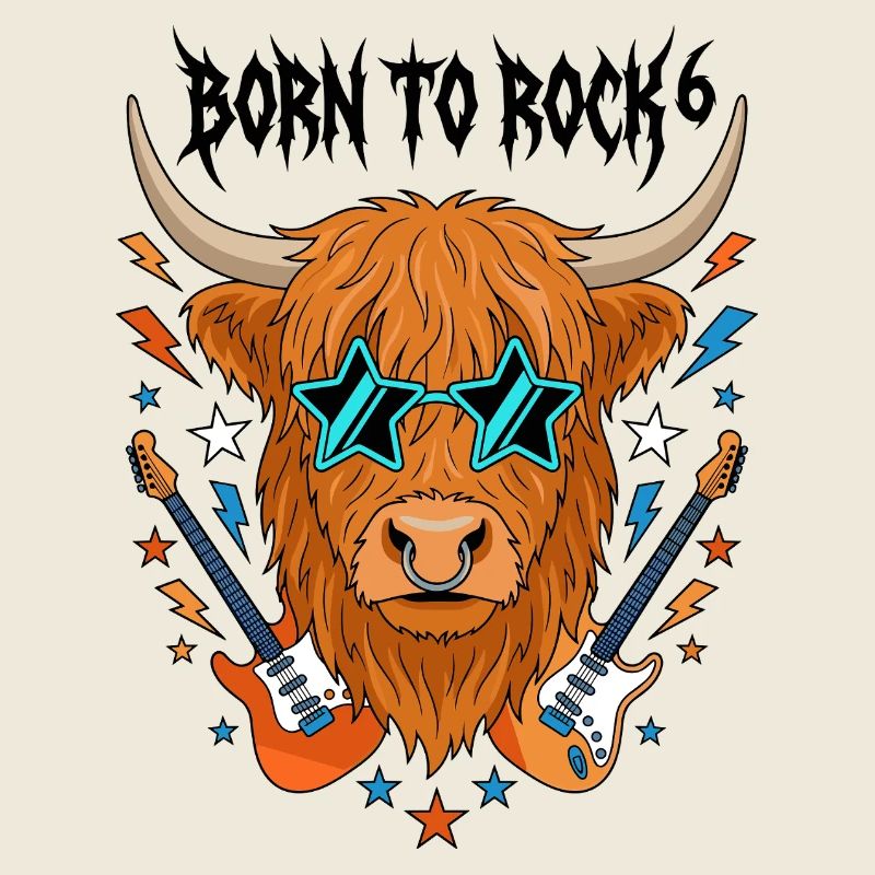 Born To Rock 6 Highland Cattle