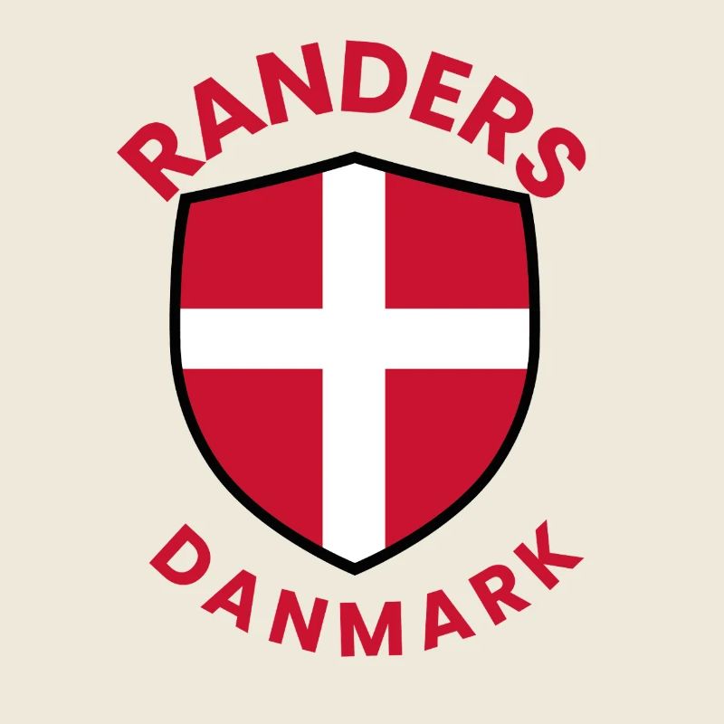 Drapeau du Bouclier du Danemark des Randers