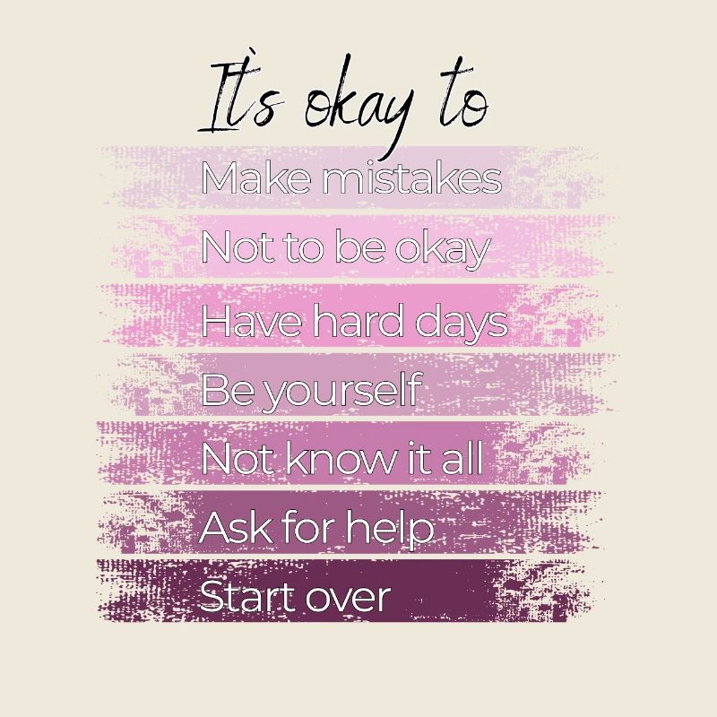 It's okay to start over.